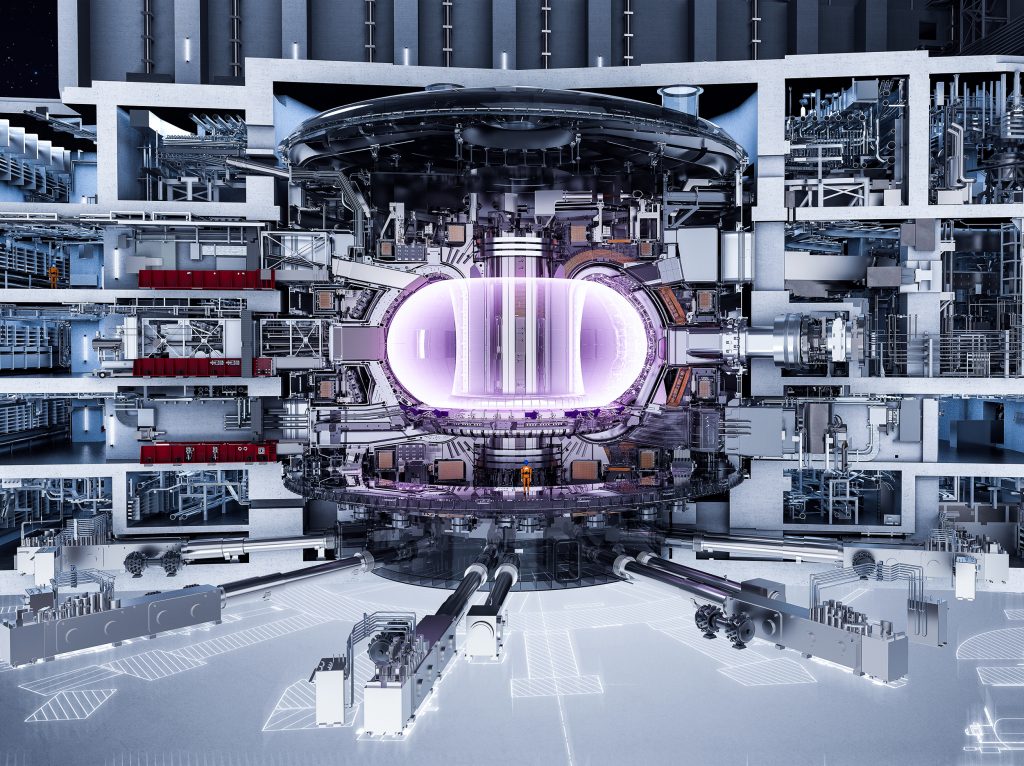 3D-weergave van de ITER kernfusiereactor